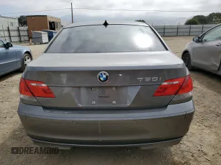 2007 BMW 7 Series 750i with VIN WBAHL83527DT09744, listed as a Copart auction lot 62309195 with 118,242 mi miles and Salvage title. Bid and sale history available at DreamBid. Image 6.