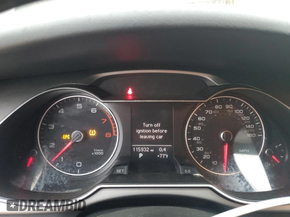 2015 Audi A4 Premium с VIN WAUAFAFL7FN008034, выставлен на аукционе Copart как лот 55644855 с пробегом 115 932 миль миль и Чистый • Clean title. История ставок и продаж доступна на DreamBid. Изображение 9.