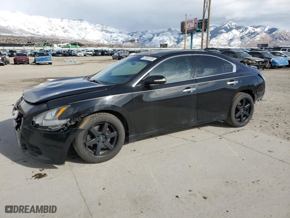 2012 Nissan Maxima 3.5 S with VIN 1N4AA5AP9CC805952, listed as a Copart auction lot 47023235 with 186,220 mi miles and Salvage Title. Bid and sale history available at carsss.com. Image 1.