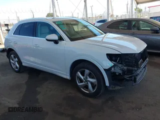 2019 Audi Q3 Premium Plus with VIN WA1BECF31K1070286, listed as a IAAI auction lot 42688823 with 51,392 mi miles and . Bid and sale history available at DreamBid. Image 1.