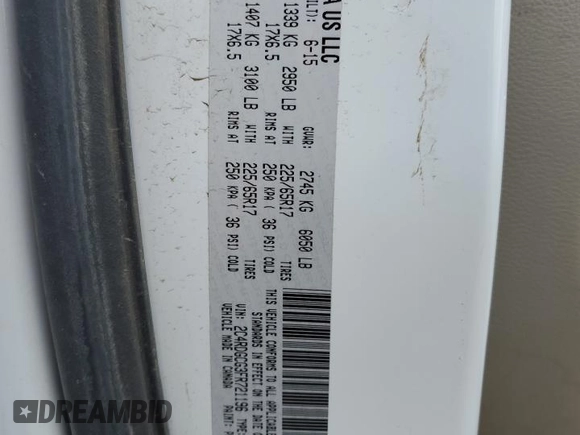 2015 Dodge Grand Caravan SXT with VIN 2C4RDGCG3FR721196, listed as a Copart auction lot 52969285 with 108,432 mi miles and Salvage Title. Bid and sale history available at DreamBid. Image 15.