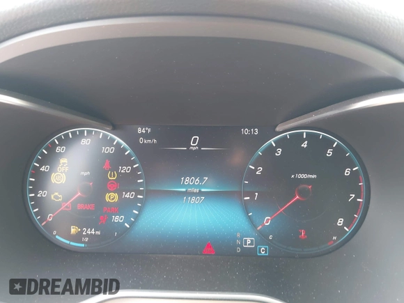 2021 Mercedes-Benz C 300 with VIN W1KWF8DB4MR631537, listed as a IAAI auction lot 42435864 with 11,807 mi miles and . Bid and sale history available at DreamBid. Image 7.