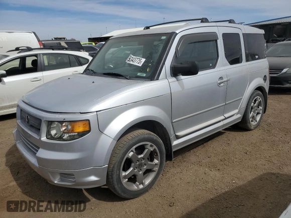2007 Honda Element SC with VIN 5J6YH189X7L005312, listed as a Copart auction lot 49343775 with 165,855 mi miles and Salvage Title. Bid and sale history available at DreamBid. Image 1.