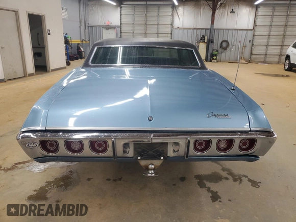 1968 Chevrolet Caprice z VIN 166478S230696, wystawiony jako Copart lot #57935105 z przebiegiem 21 735 mil mil oraz Szkoda całkowita • Salvage title. Historia ofert i sprzedaży dostępna na DreamBid. Obrazek 6.