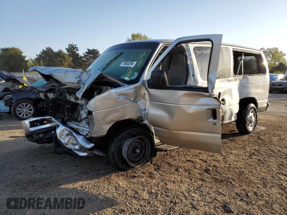2009 Ford Econoline Passenger XL with VIN 1FMNE11L29DA55878, listed as a Copart auction lot 74945294 with 75,086 mi miles and Salvage title. Bid and sale history available at DreamBid. Image 1.