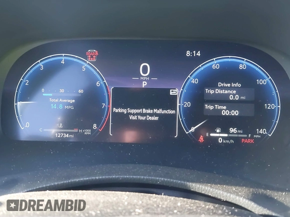 2023 Toyota Highlander L with VIN 5TDKDRBH6PS501843, listed as a IAAI auction lot 40531817 with 12,734 mi miles and . Bid and sale history available at DreamBid. Image 7.