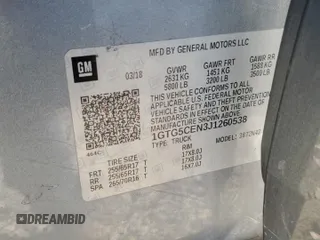 2018 GMC Canyon 2WD SLE z VIN 1GTG5CEN3J1260538, wystawiony jako Copart lot #84157414 z przebiegiem 135 488 mil mil oraz Szkoda całkowita • Salvage title. Historia ofert i sprzedaży dostępna na DreamBid. Obrazek 14.