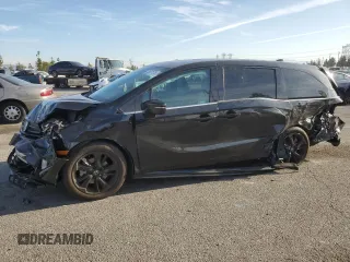 2024 Honda Odyssey Sport with VIN 5FNRL6H77RB003415, listed as a Copart auction lot 43627575 with 19,927 mi miles and Salvage Title. Bid and sale history available at DreamBid. Image 1.