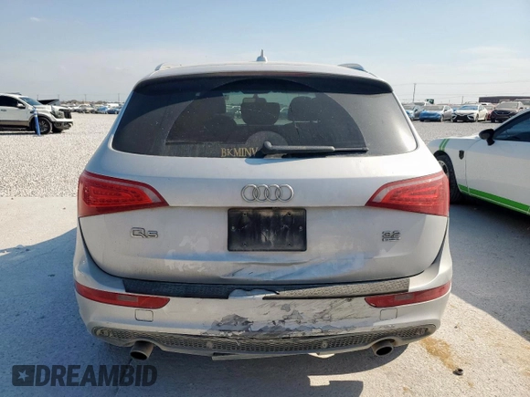 2012 Audi Q5 Prestige with VIN WA1WKAFP4CA053405, listed as a Copart auction lot 52707185 with 177,210 mi miles and Salvage title. Bid and sale history available at DreamBid. Image 6.