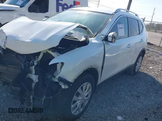2016 Nissan Rogue SV with VIN KNMAT2MTXGP627849, listed as a IAAI auction lot 41898568 with 167,579 mi miles. Bid and sale history available at carsss.com. Image 17.