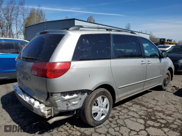 2005 Toyota Sienna CE with VIN 5TDZA23C55S260579, listed as a Copart auction lot 50317865 with 161,909 mi miles and Salvage Title. Bid and sale history available at DreamBid. Image 3.