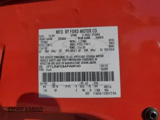 2010 Ford Ranger XLT с VIN 1FTLR4FE8APA08143, выставлен на аукционе Copart как лот 62205775 с пробегом 111 887 миль миль и Списание • Salvage title. История ставок и продаж доступна на DreamBid. Изображение 12.