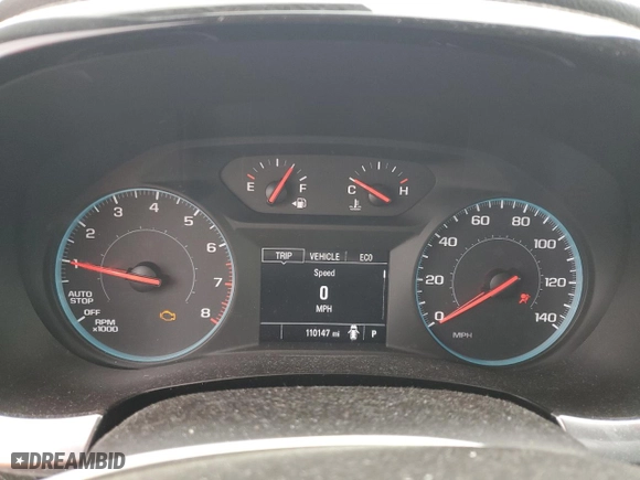 2020 Chevrolet Traverse LS with VIN 1GNEVFKWXLJ169038, listed as a Copart auction lot 50458755 with 110,147 mi miles and Salvage Title. Bid and sale history available at carsss.com. Image 9.