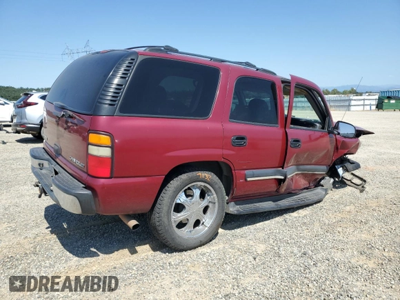 2004 Chevrolet Tahoe LS with VIN 1GNEC13VX4R123064, listed as a Copart auction lot 59442445 with 384,621 mi miles and Salvage title. Bid and sale history available at DreamBid. Image 3.