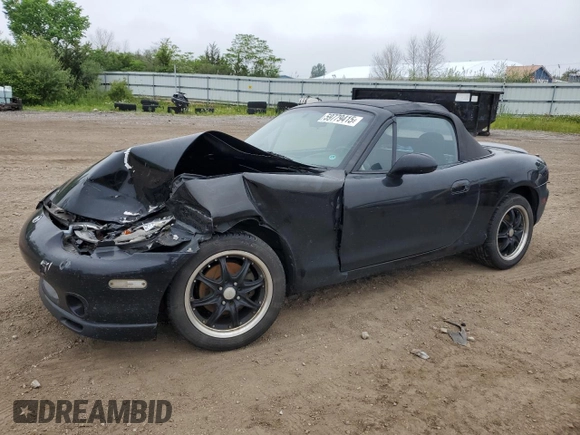 1999 Mazda MX-5 Miata with VIN JM1NB3531X0102616, listed as a Copart auction lot 59779415 with 194,494 mi miles and Salvage title. Bid and sale history available at DreamBid. Image 1.