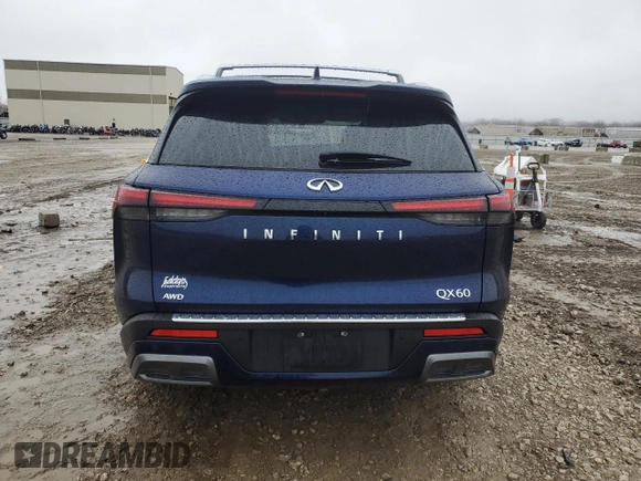 2023 Infiniti QX60 Sensory с VIN 5N1DL1GS3PC369932, выставлен на аукционе Copart как лот 86880464 с пробегом 22 651 миль миль и Списание • Salvage title. История ставок и продаж доступна на DreamBid. Изображение 6.
