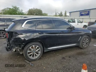 2019 BMW X3 sDrive30i with VIN 5UXTR7C52KLE98997, listed as a Copart auction lot 50659845 with 98,108 mi miles and Salvage Title. Bid and sale history available at carsss.com. Image 3.