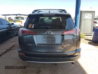 2018 Toyota RAV4 XLE with VIN JTMWFREV5JJ180198, listed as a Copart auction lot 52440575 with 43,707 mi miles and Salvage Title. Bid and sale history available at DreamBid. Image 6.