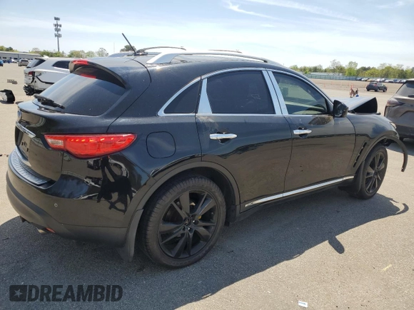 2013 Infiniti FX with VIN JN8CS1MW5DM170014, listed as a Copart auction lot 56195905 with 138,686 mi miles and Salvage title. Bid and sale history available at DreamBid. Image 3.