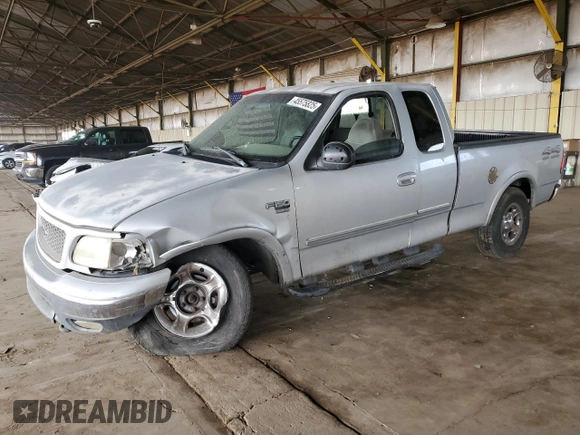 1999 Ford F-150 XL with VIN 1FTRX18LXXKA45520, listed as a Copart auction lot 45575825 with 0 mi miles and Salvage Title. Bid and sale history available at carsss.com. Image 1.