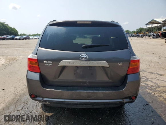 2008 Toyota Highlander with VIN JTEDS41A482007989, listed as a Copart auction lot 58773345 with 388,363 mi miles and Salvage title. Bid and sale history available at DreamBid. Image 6.