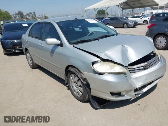 2004 Toyota Corolla CE with VIN 1NXBR32E14Z262676, listed as a IAAI auction lot 41992616 with 168,255 mi miles. Bid and sale history available at carsss.com. Image 1.