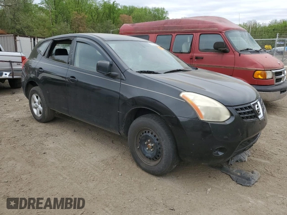 2008 Nissan Rogue S with VIN JN8AS58V48W138780, listed as a Copart auction lot 53650245 with 195,272 mi miles and Salvage Title. Bid and sale history available at DreamBid. Image 4.