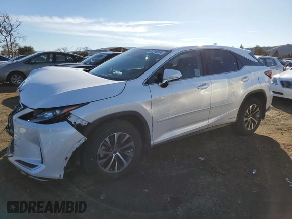 2020 Lexus RX with VIN 2T2AGMDA1LC045416, listed as a Copart auction lot 87016254 with 47,355 mi miles and Salvage Title. Bid and sale history available at carsss.com. Image 1.