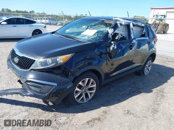 2015 Kia Sportage LX with VIN KNDPB3AC6F7707946, listed as a IAAI auction lot 41798289 with Not Provided miles and . Bid and sale history available at carsss.com. Image 2.
