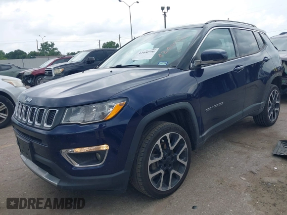 2018 Jeep Compass Limited with VIN 3C4NJDCB8JT206081, listed as a IAAI auction lot 42400790 with 127,931 mi miles and . Bid and sale history available at DreamBid. Image 16.