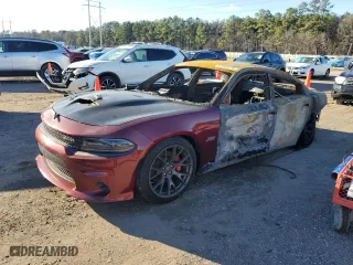 2017 Dodge Charger R/T Scat Pack with VIN 2C3CDXGJ2HH592974, listed as a Copart auction lot 47013215 with 0 mi miles and Salvage Title. Bid and sale history available at carsss.com. Image 1.