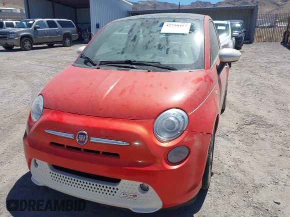 2014 FIAT 500e with VIN 3C3CFFGE7ET225188, listed as a IAAI auction lot 42773711 with 47,581 mi miles and . Bid and sale history available at DreamBid. Image 6.
