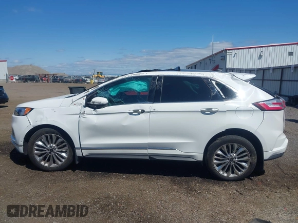2020 Ford Edge Titanium z VIN 2FMPK4K96LBB46218, wystawiony jako IAAI lot #42750160 z przebiegiem 56 720 mil mil oraz . Historia ofert i sprzedaży dostępna na DreamBid. Obrazek 15.