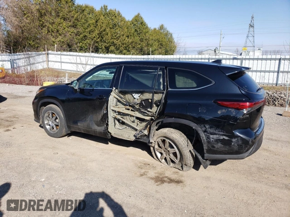 2021 Toyota Highlander L with VIN 5TDZZRAHXMS035122, listed as a Copart auction lot 48061505 with 105,773 mi miles and Clean title. Bid and sale history available at DreamBid. Image 2.