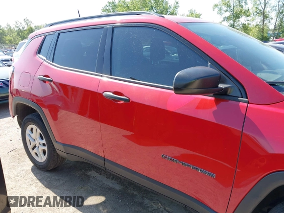 2017 Jeep Compass Sport z VIN 3C4NJDAB4HT642441, wystawiony jako IAAI lot #42564509 z przebiegiem 133 483 mil mil oraz . Historia ofert i sprzedaży dostępna na DreamBid. Obrazek 14.
