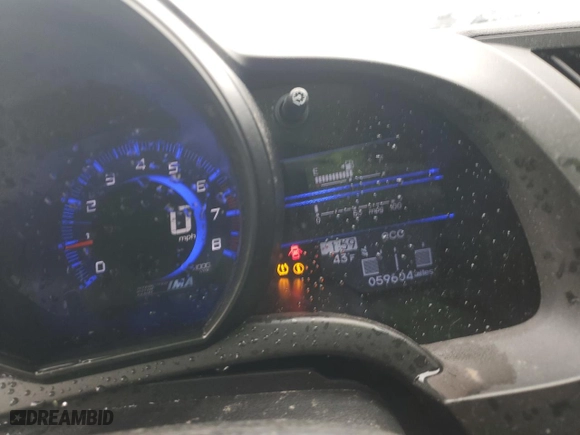 2015 Honda CR-Z EX with VIN JHMZF1D65FS001201, listed as a Copart auction lot 44050215 with 59,604 mi miles and Salvage Title. Bid and sale history available at carsss.com. Image 9.