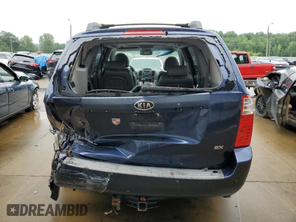 2006 Kia Sedona LX with VIN KNDMB233766096955, listed as a Copart auction lot 64966334 with 213,901 mi miles and Salvage Title. Bid and sale history available at carsss.com. Image 6.