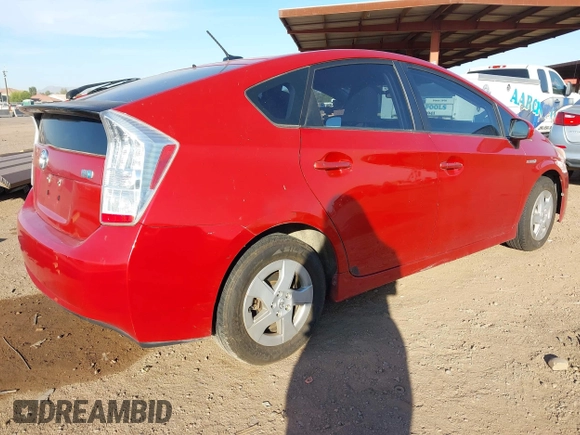 2010 Toyota Prius II with VIN JTDKN3DU4A0097116, listed as a IAAI auction lot 42021243 with 205,274 mi miles. Bid and sale history available at carsss.com. Image 4.