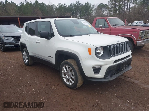 2023 Jeep Renegade Latitude with VIN ZACNJDB15PPP68073, listed as a IAAI auction lot 41482519 with 24,957 mi miles and . Bid and sale history available at DreamBid. Image 1.