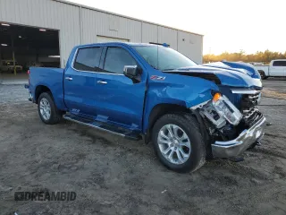 2023 Chevrolet Silverado 1500 LTZ with VIN 1GCUDGE82PZ121034, listed as a Copart auction lot 84314944 with 19,243 mi miles and Salvage Title. Bid and sale history available at carsss.com. Image 4.