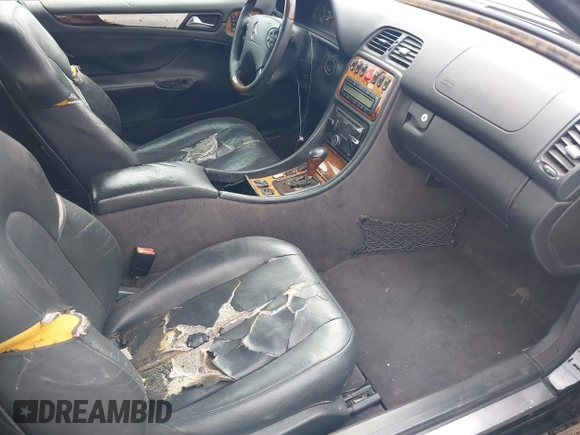 2002 Mercedes-Benz CLK 320/430 with VIN WDBLK65G32T114879, listed as a IAAI auction lot 40858067 with 256,013 mi miles and . Bid and sale history available at DreamBid. Image 5.