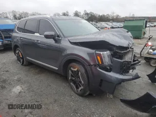 2024 Kia Telluride EX with VIN 5XYP34GCXRG469228, listed as a Copart auction lot 81330844 with 15,442 mi miles and Salvage Title. Bid and sale history available at DreamBid. Image 4.
