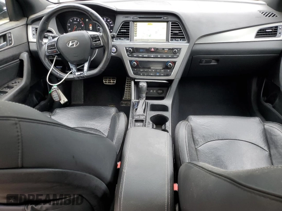 2015 Hyundai Sonata Sport with VIN 5NPE34AB7FH117090, listed as a Copart auction lot 55347845 with 131,090 mi miles and Clean Title. Bid and sale history available at carsss.com. Image 8.
