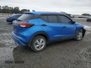 2021 Nissan Kicks S with VIN 3N1CP5BV4ML496060, listed as a Copart auction lot 48102605 with 75,766 mi miles and Salvage Title. Bid and sale history available at carsss.com. Image 3.
