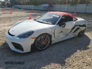 2022 Porsche 718 Spyder with VIN WP0CC2A8XNS235344, listed as a Copart auction lot 47044674 with 8,943 mi miles and Salvage Title. Bid and sale history available at DreamBid. Image 1.