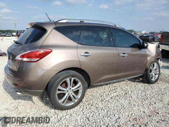 2011 Nissan Murano LE with VIN JN8AZ1MU8BW063431, listed as a Copart auction lot 55163495 with 177,887 mi miles and Salvage Title. Bid and sale history available at DreamBid. Image 3.