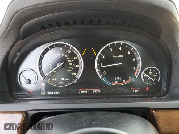 2013 BMW 7 Series 750Li xDrive с VIN WBAYF8C59DD140406, выставлен на аукционе Copart как лот 87025864 с пробегом 74 049 миль миль и Чистый • Clean title. История ставок и продаж доступна на DreamBid. Изображение 9.