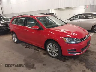 2015 Volkswagen Golf SportWagen TDI SE with VIN 3VWCA7AU1FM513071, listed as a IAAI auction lot 41483467 with 47,583 mi miles. Bid and sale history available at carsss.com. Image 1.