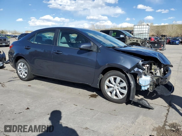 2016 Toyota Corolla L with VIN 5YFBURHE6GP524514, listed as a Copart auction lot 54149055 with 59,799 mi miles and Salvage Title. Bid and sale history available at DreamBid. Image 4.