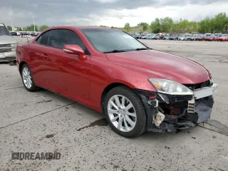 2011 Lexus IS 350 C with VIN JTHFE2C25B2505784, listed as a Copart auction lot 57262215 with 100,669 mi miles and Salvage title. Bid and sale history available at DreamBid. Image 4.